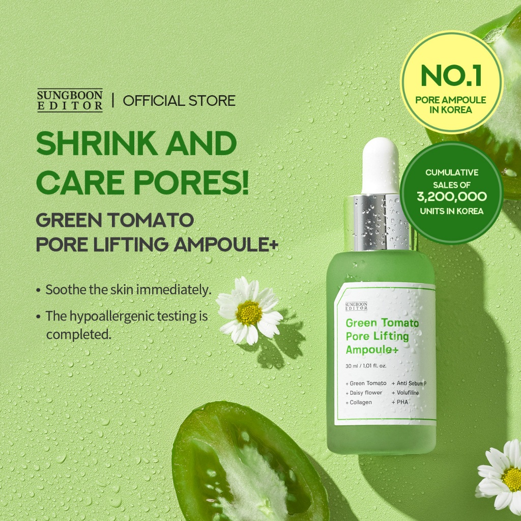 Sungboon Editor Green Tomato Pore Lifting Ampoule 30ml