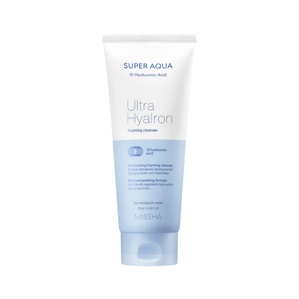 Missha Aqua Ultra Hyalron Foaming Cleanser 200ml