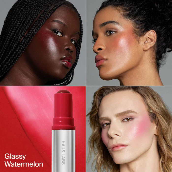 Haus Labs Color Fuse Glassy Blush Balm Glassy Watermelon 