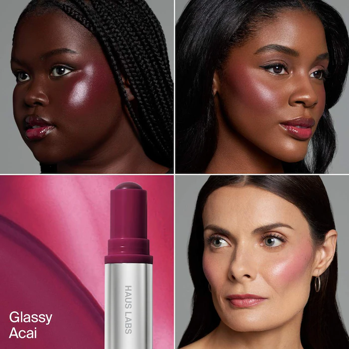 Haus Labs Color Fuse Glassy Blush Balm Glassy Acai 