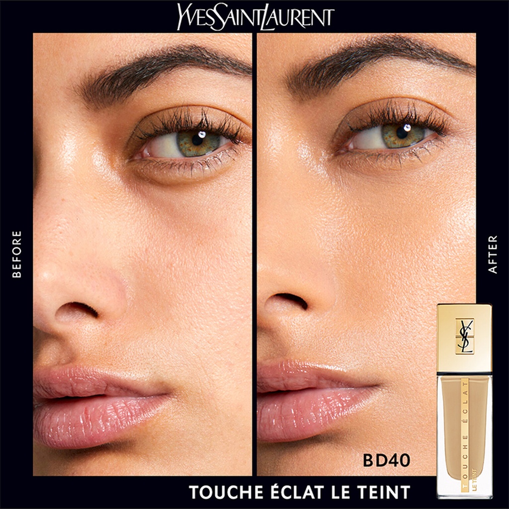 Ysl Touche Eclat Long Wear Glow Foundation SPF22 B40 Sand