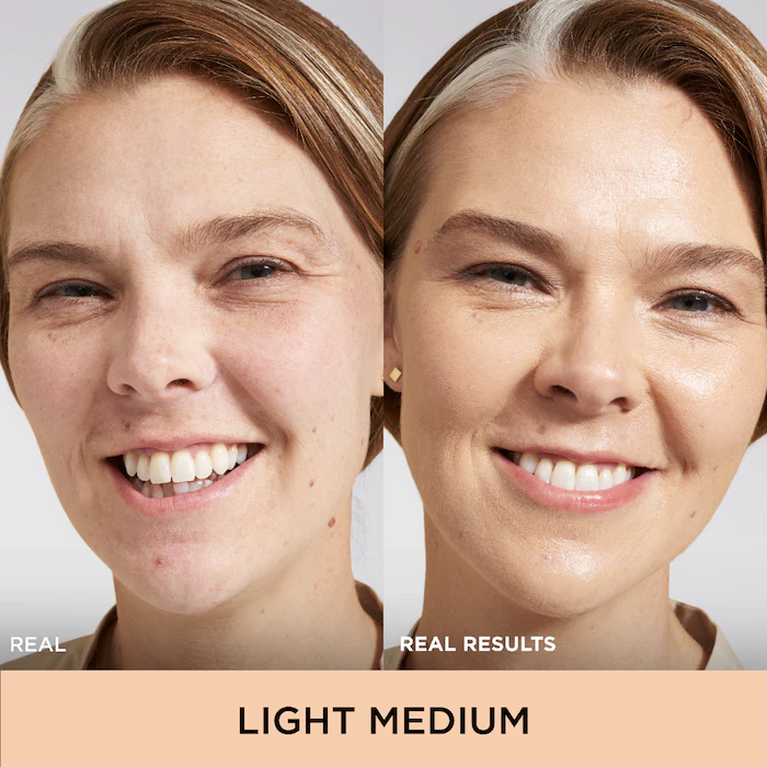 IT Cosmetics CC + Nude Glow Lightweight Foundation + Glow Serum with SPF 40 Light Medium