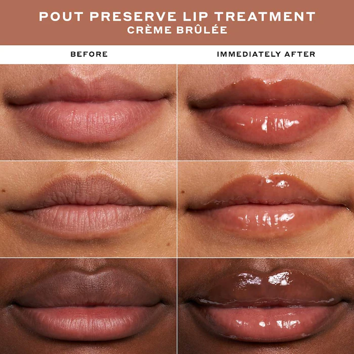 Ole Henriksen Pout Preserve Hydrating Peptide Lip Treatment Creme Brulee Glitter 12ml