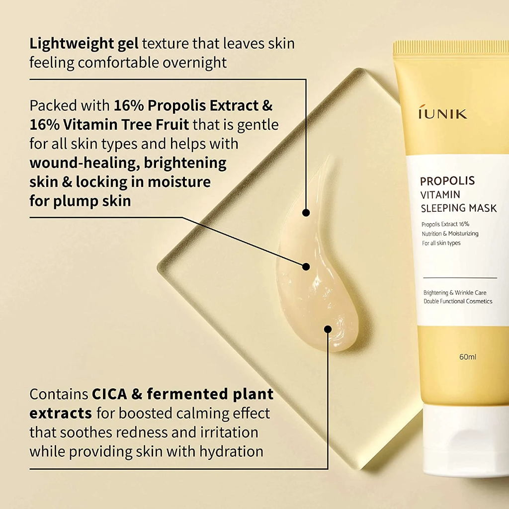 Iunik Propolis Vitamin Sleeping Mask 60ml