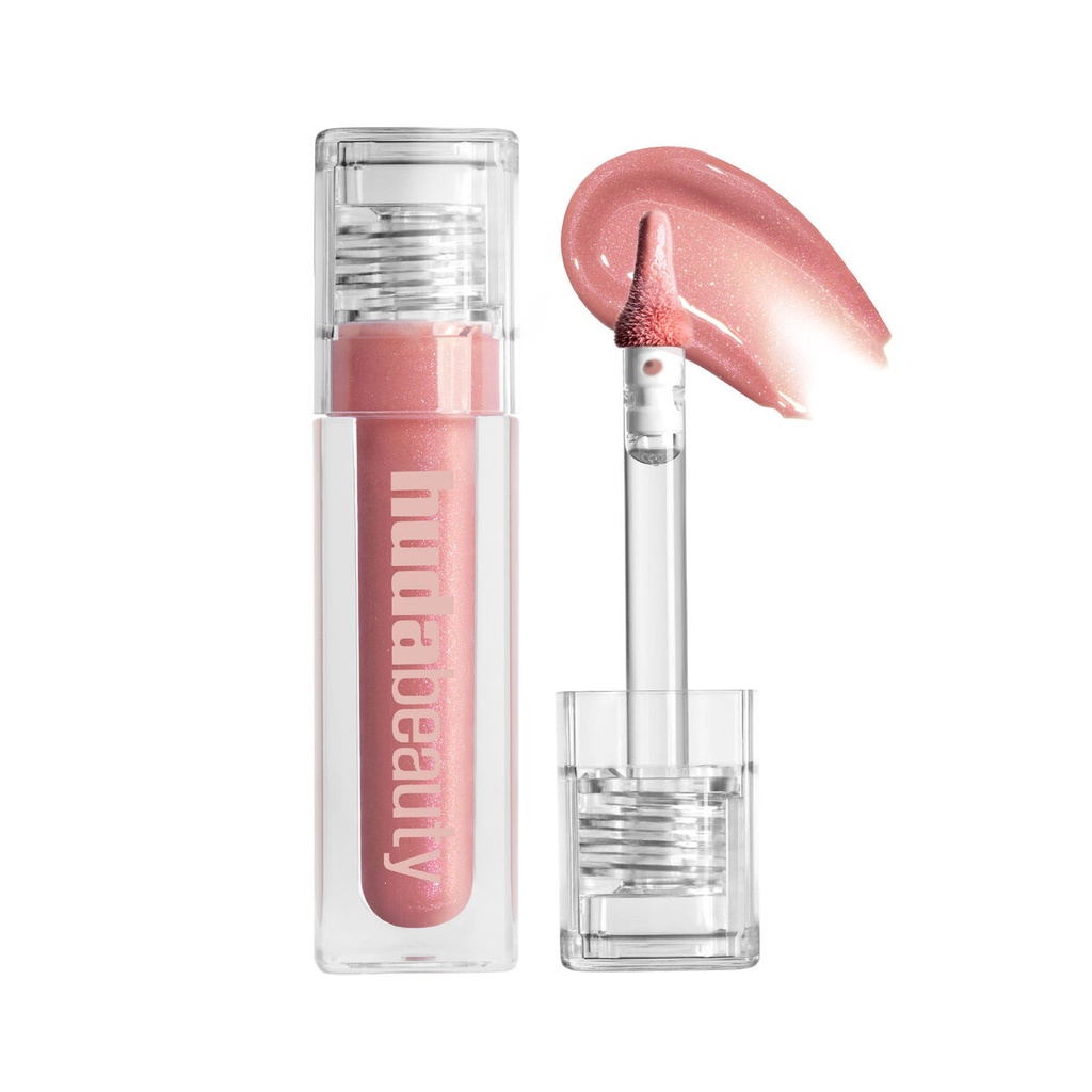 Huda Beauty Faux Filter Icy Nude Shimmer Lip Gloss She Flirty