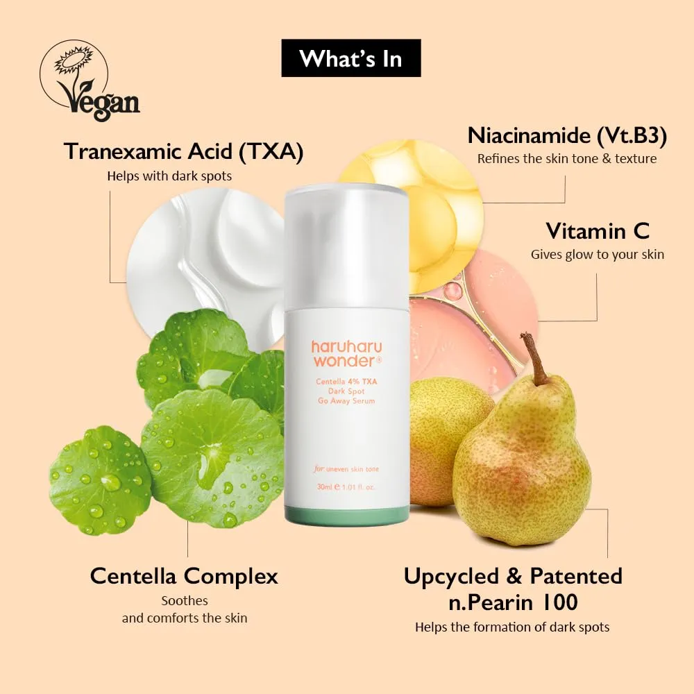 Haruharu Wonder Centella 4% TXA Dark Spot Go Away Serum 30mL