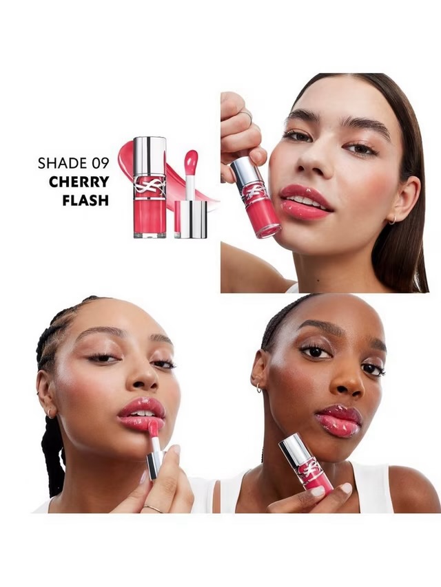 Ysl Loveshine Plumping Lip Oil Gloss 9 Cherry Flash 