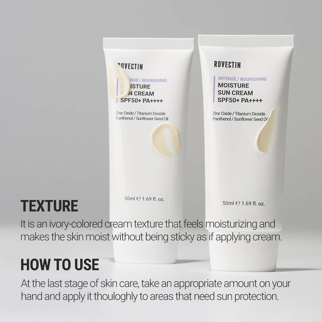 Rovectin Intense Moisture Sun Cream SPF50+ 50ml