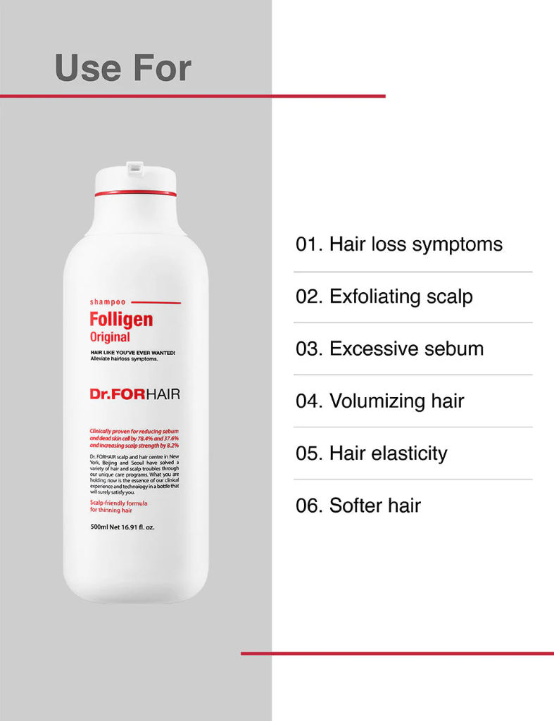 Dr.FORHAIR Folligen Original Shampoo 500ml 