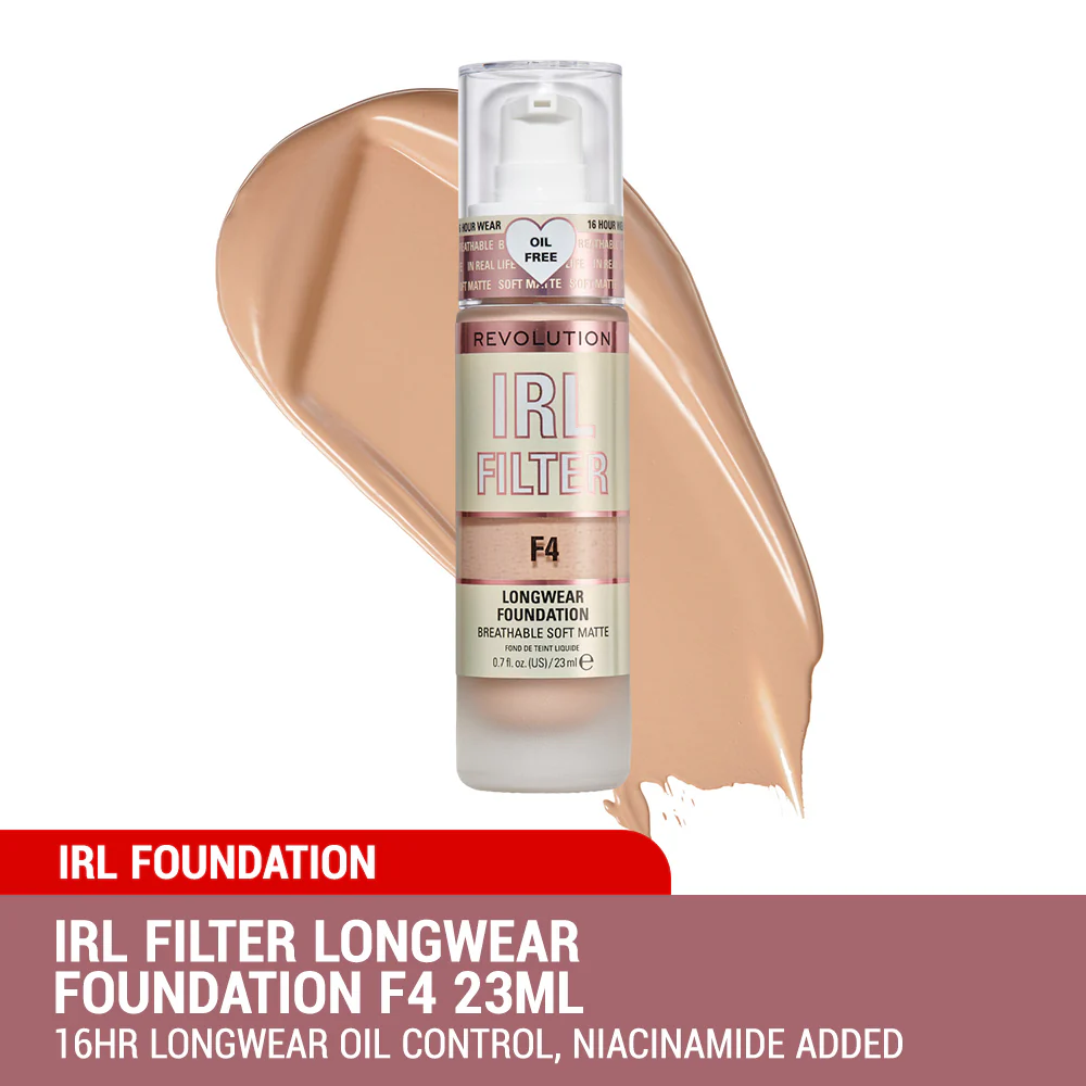 Revolution IRL Filter Longwear Foundation F4
