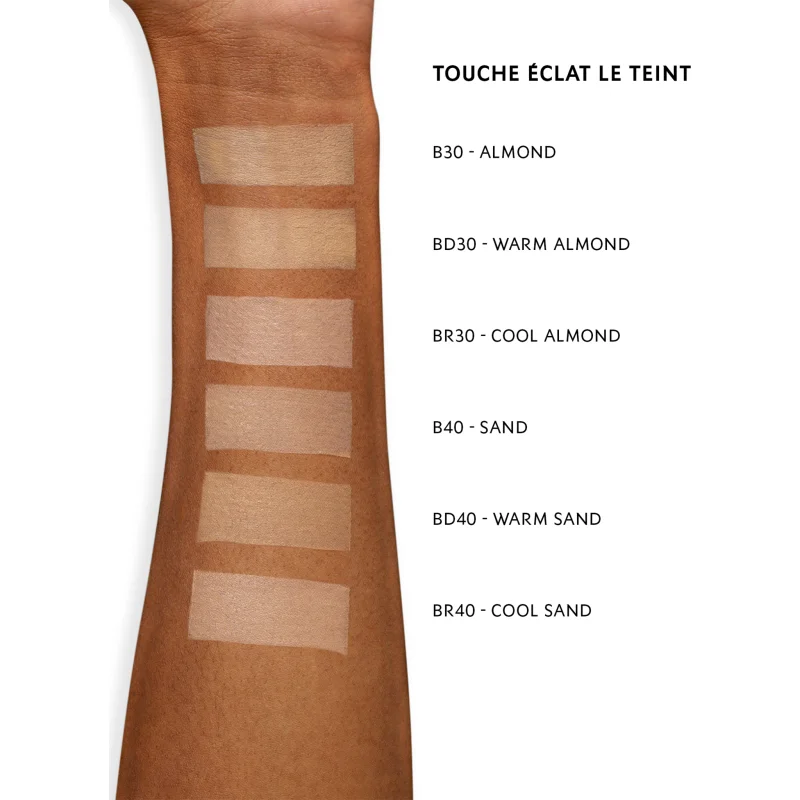Ysl Touche Eclat Long Wear Glow Foundation SPF22 BD 30 Warm Almond
