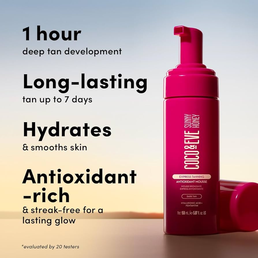 Coco & Eve Espress Tanning Antioxidant Mousse Dark Tan 150ml