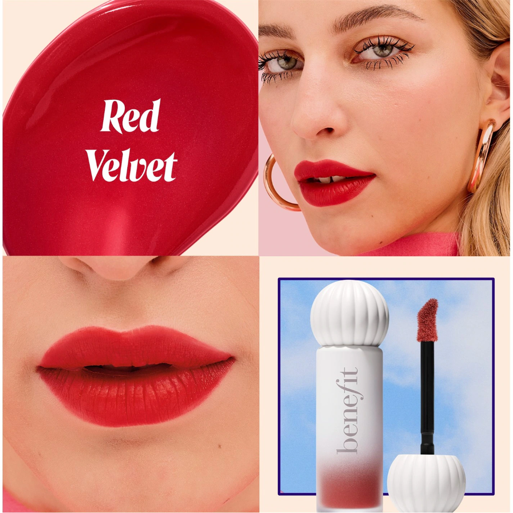 Benefit Plushtint Moisturizing Matte Lip Tint Red Velvet 20