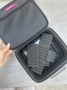 Huda Beauty Silver Makeup Bag