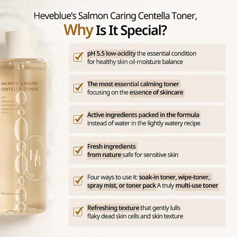 Heve Blue Salmon Caring Centella Toner 200ml