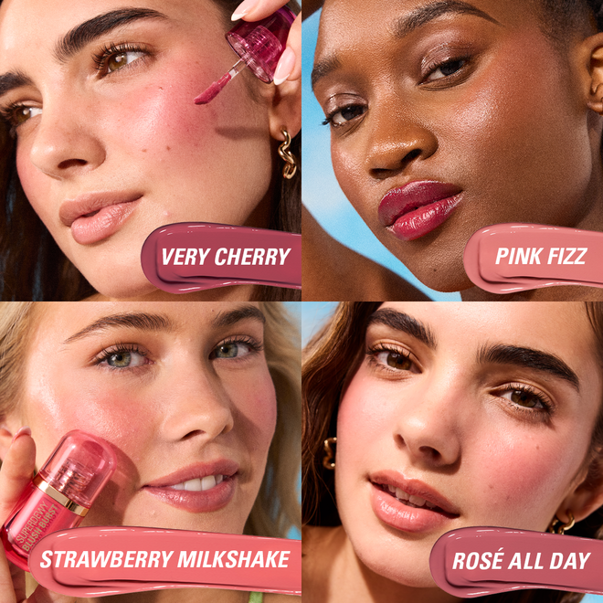 Revolution Superdewy Blush Burst Strawberry Milkshake Cool Pink