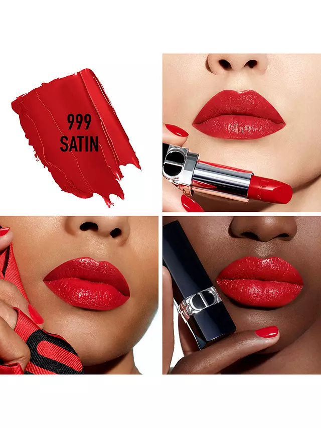 Dior Rouge Lipstick Satin 999 Tester