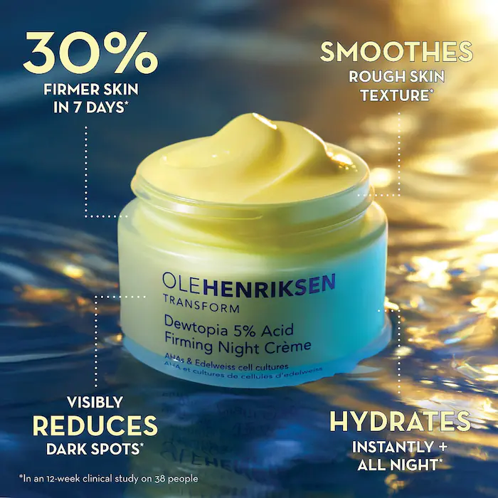 Olehenriksen Dewtopia 5% Acid Firming Night Creme 50 ml