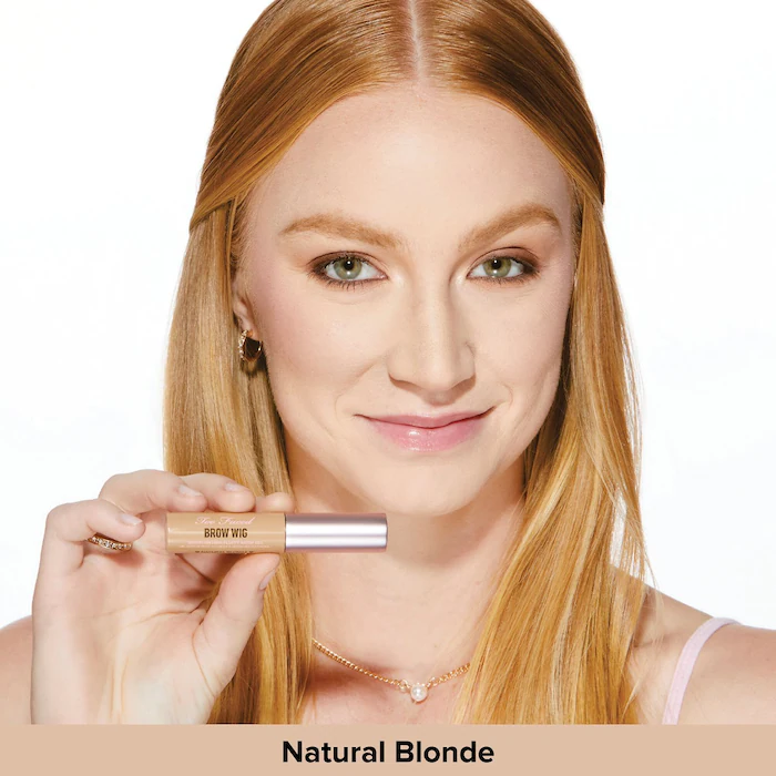 Too Faced Brow Wig Brush On Hair Fluffy Brow Gel Natural Blonde 5.5 ml