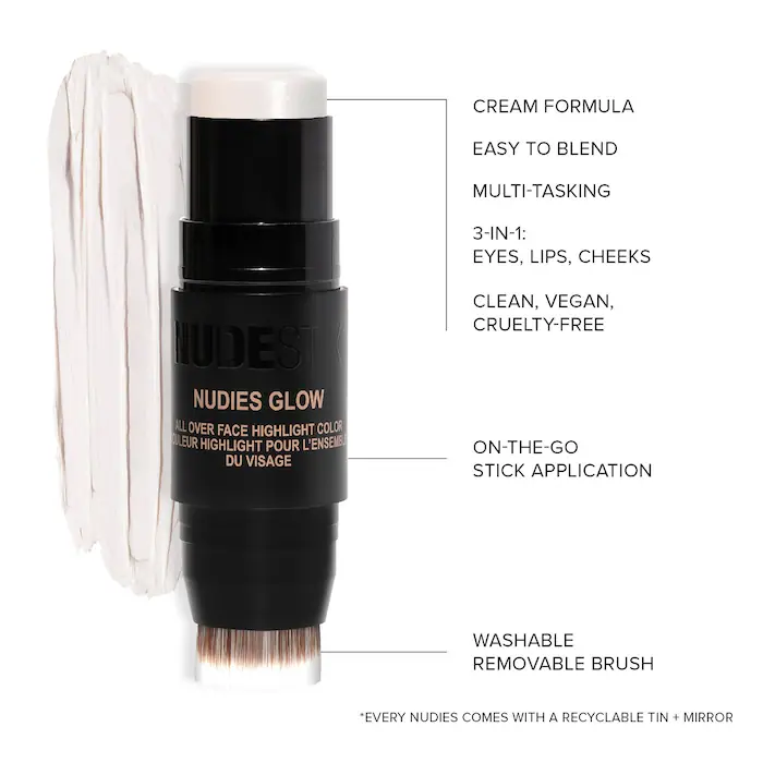 Nude Stix All Over Face Highlight Color Ice Ice Baby