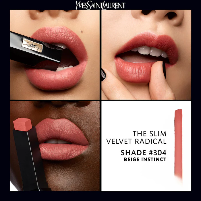 YSL The Slim Lipstick Velvet Radical 304 Beige Instict