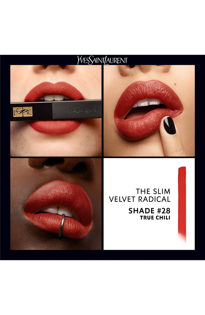 YSL The Slim Lipstick 28 True Chilli Tester