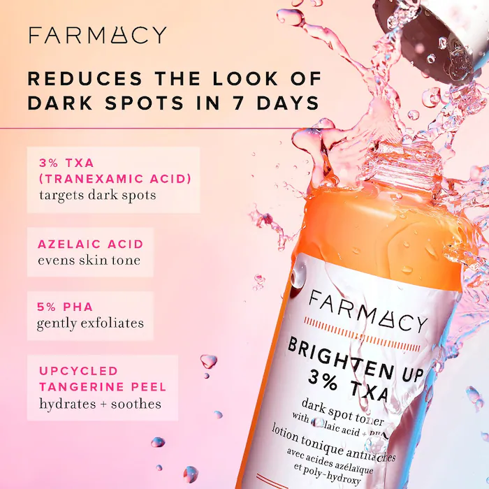 Farmacy Brighten Up 3% TXA Dark Spot Toner 120ml