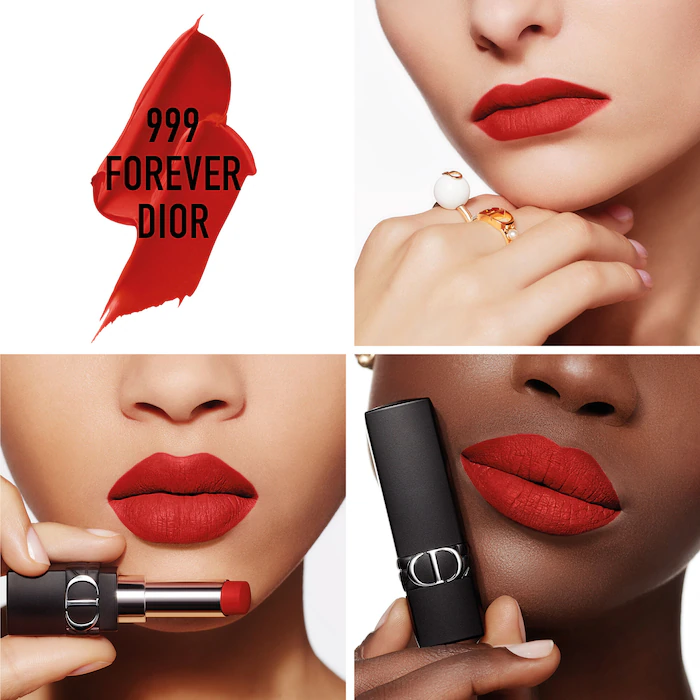 Dior Rouge Forever Lipstick 999 Tester