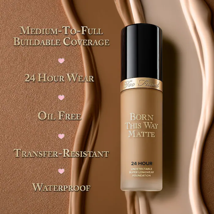 Too Faced Born This Way Matte Foundation Almond