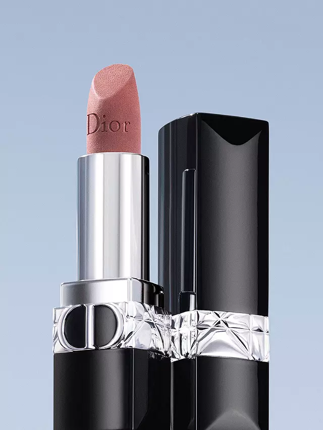 Dior Rouge Lipstick Velvet 100 Nude Look Tester