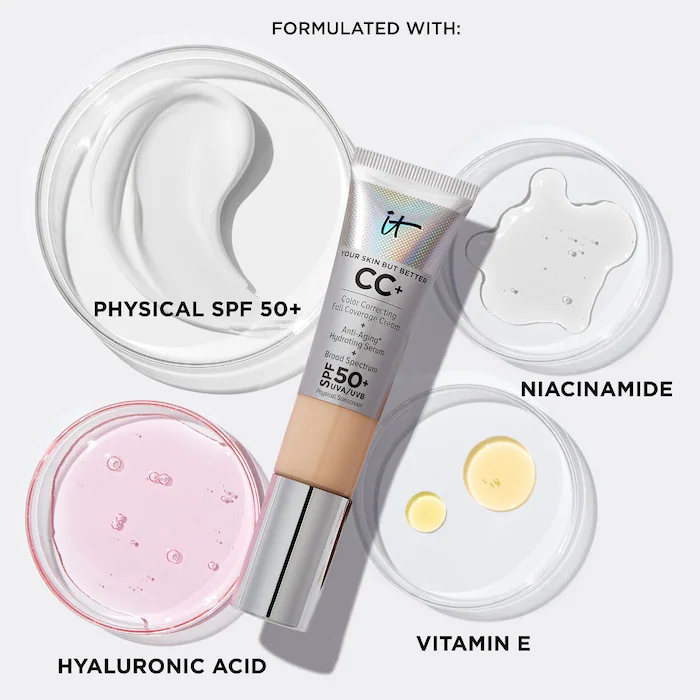 It Cosmetics Color Correcting Full Coverage Cream SPF 50+ Medium Tan