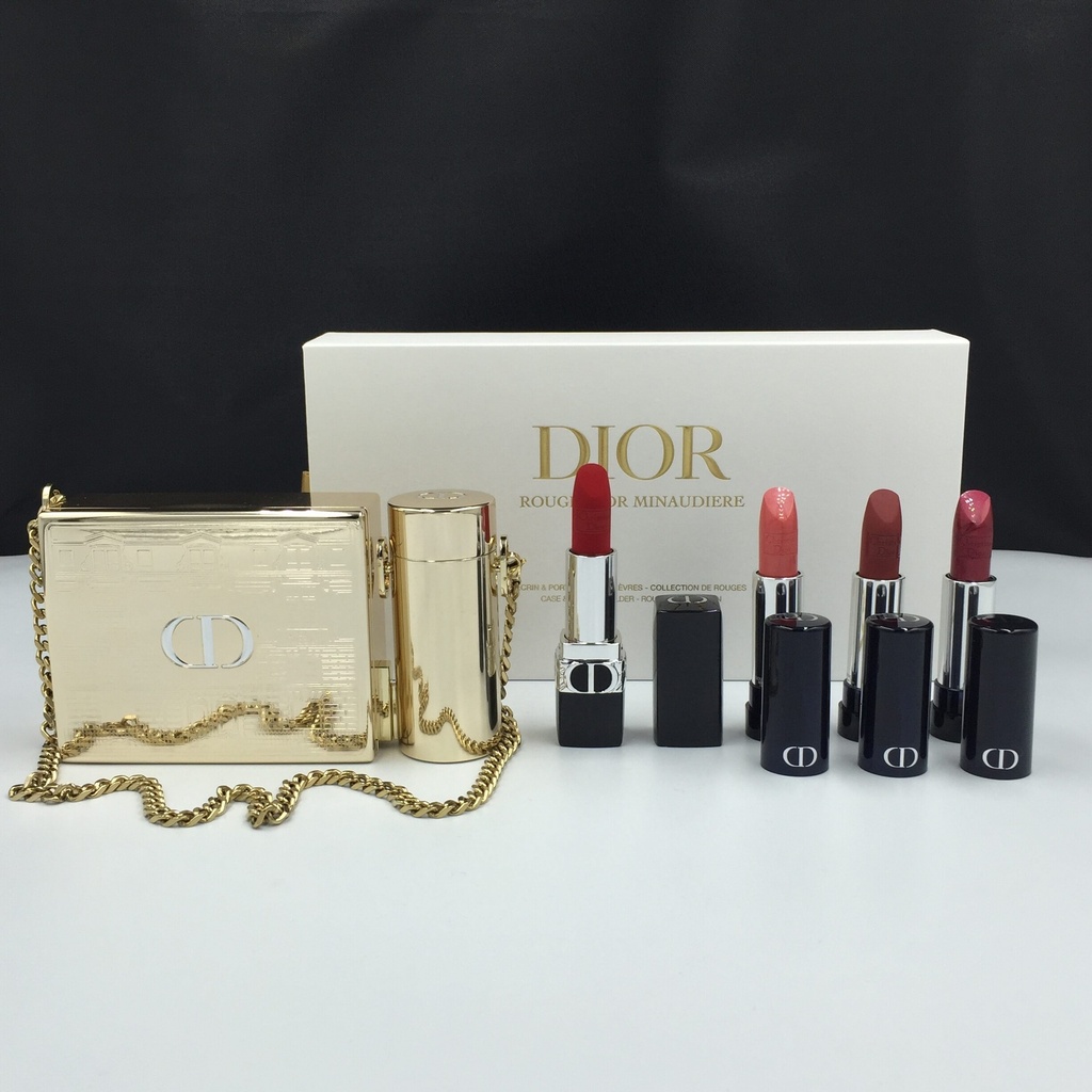 Dior Case&Lipstick Holder Rouge Collection White Set 