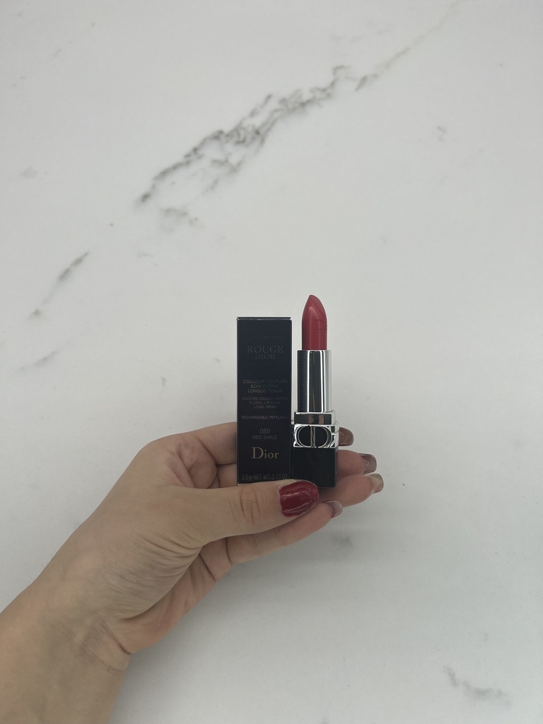 Dior Rouge Longwear Lipstick 080 Red Smile Satin