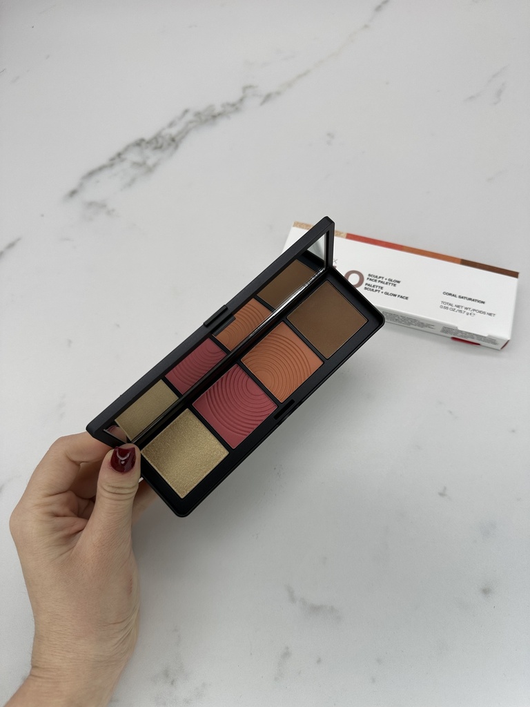 Smashbox Halo Sculpt + Glow Face Palette Coral Saturation 