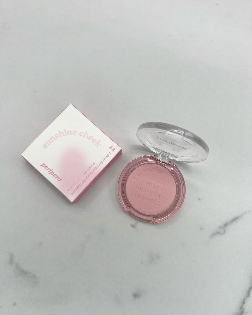 PERIPERA PURE BLUSHED SUNSHINE CHEEK 012 SUNNY PINK 4.2G