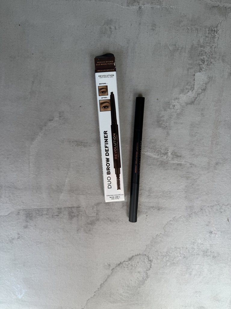 REVOLUTION DUO BROW PENCIL MEDIUM BROWN