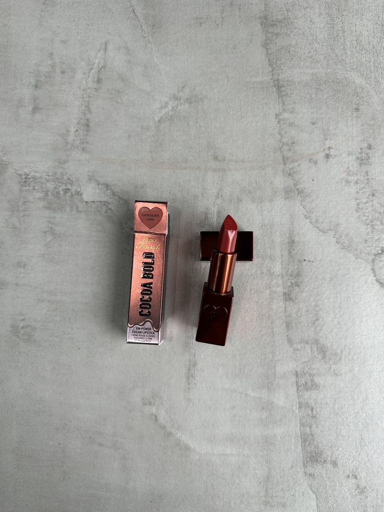 Too Faced Cocoa Bold Cream Lipstick Chocolate Lava 