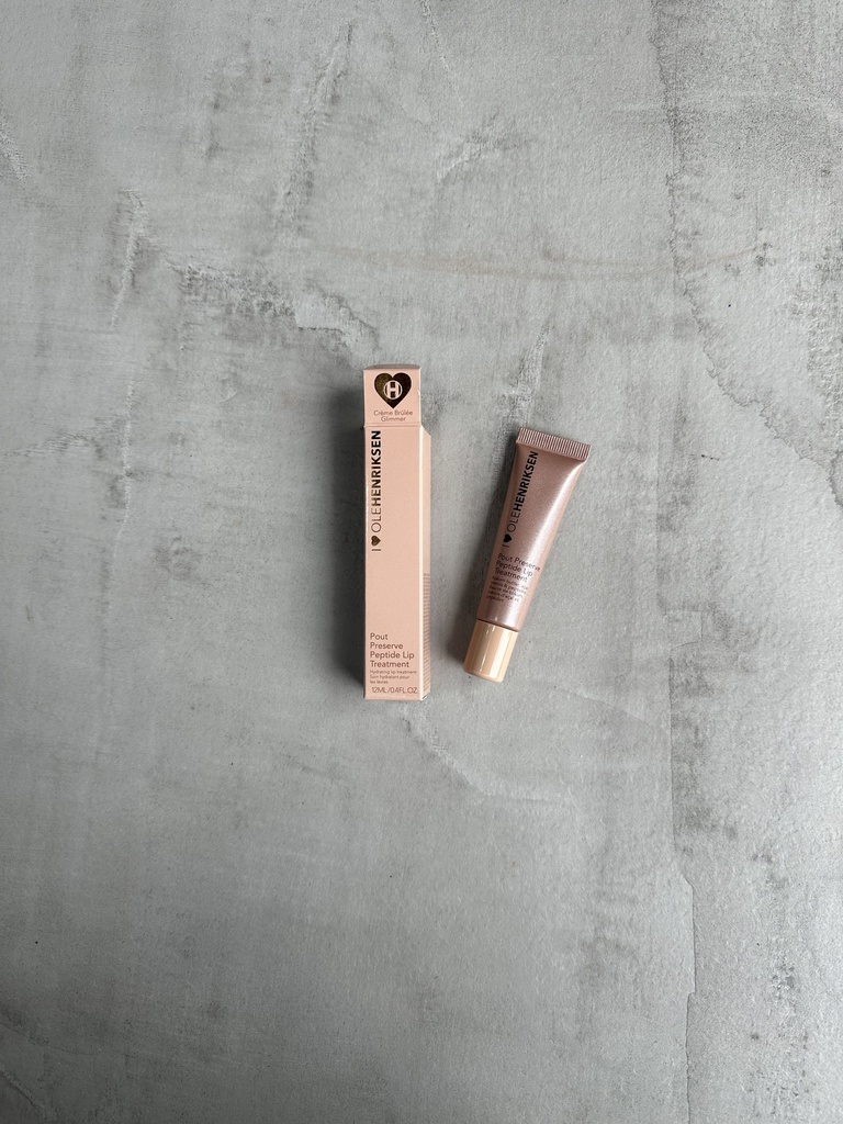 Ole Henriksen Pout Preserve Hydrating Peptide Lip Treatment Creme Brulee Glitter 12ml