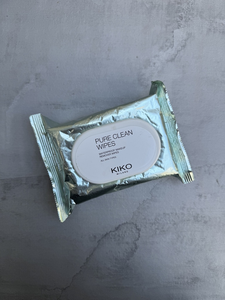 Kiko Milano Pure Clean Wipes Waterproof Makeup Remover Wipes Mini size