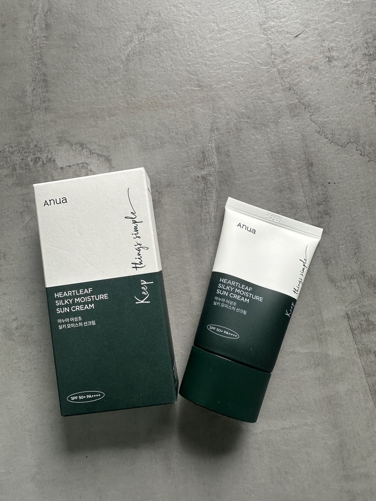 Anua Heartleaf Silky Moisture Sun Cream Spf50+ 50ml