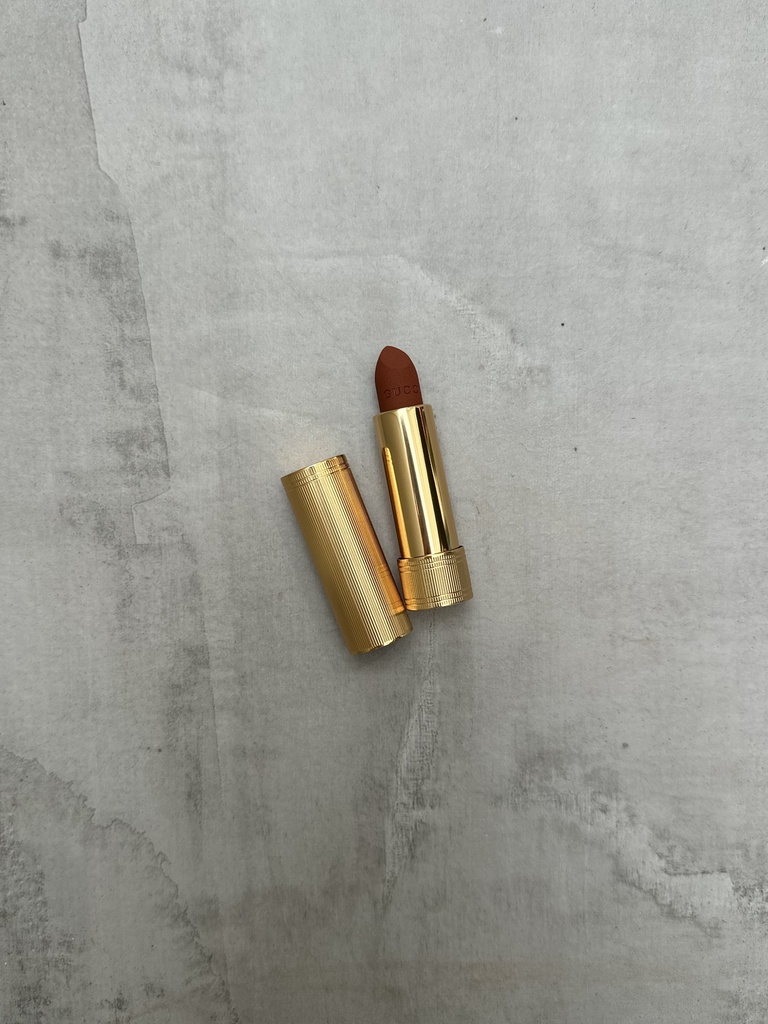 Gucci Matte Lipstick Lucy Dark Orange Pa Kuti