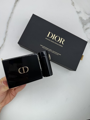 Dior Case&Lipstick Holder Rouge Collection Black Set 