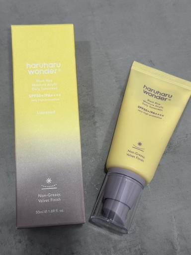 HARUHARU WONDER PURE DAILY  CREAM SUNSCREEN SPF50+/PA++++ 50ML