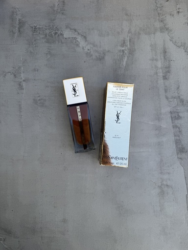 Ysl Touche Eclat Long Wear Glow Foundation SPF22 B75 Hazelnut 