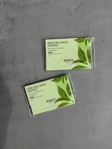Kiko Milano Sebo Balance Papers Mattifying Blotting Sheets With Green Tea 