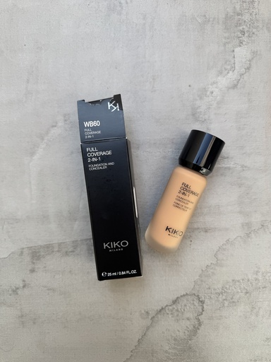 Kiko Milano Full Coverage 2-In-1 Foundation And Concealer WB60