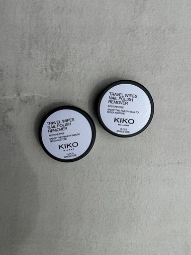 Kiko Milano Travel Wipes Nail Polish Remover 15PCS 