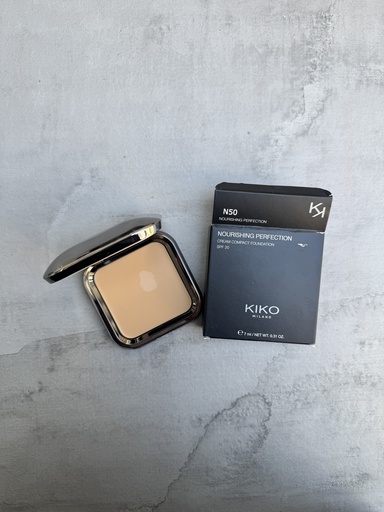 Kiko Milano Nourishing Perfection Cream Compact Foundation Spf20 N50