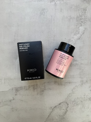 Kiko Milano Fast & Easy Nail Polish Remover Acetone Free 75ml