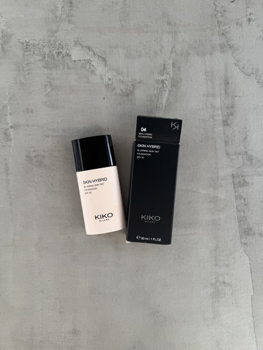 Kiko Milano Skin Hybrid Blurring Skin Tint Foundation SPF30 04